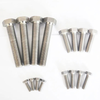 अच्छा मूल्य ASME ANSI B182.1 ग्रेड 2 ग्रेड 5 टाइटेनियम बोल्ट और नट्स हेक्स हेड 1/4'-20 टीपीआई 1' ऑनलाइन